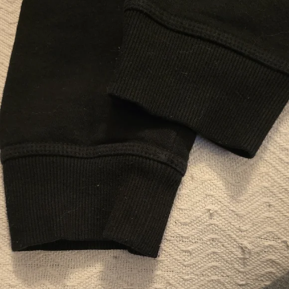 Nike Kids Black Sweatpants with White Logo - Picture 8 of 9